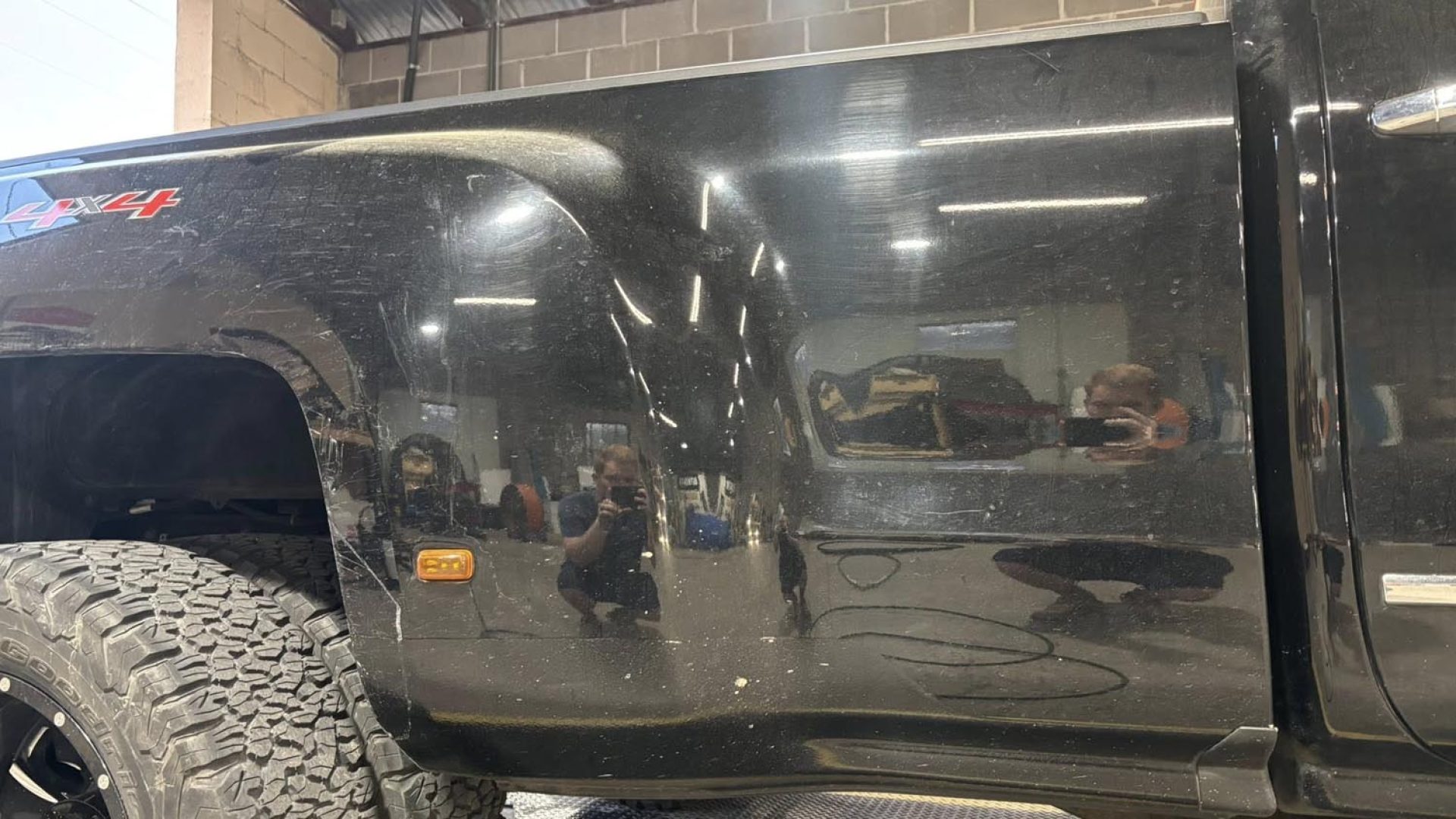 black dually before